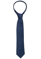 Krawatte in navy getupft