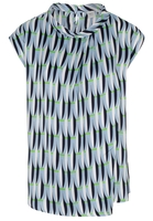 KURZARM BLUSE 1863 BY ETERNA - PREMIUM HELLBLAU BEDRUCKT