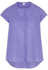 KURZARM BLUSE 1863 BY ETERNA - PREMIUM POPELINE LILA UNIFARBEN