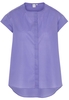 KURZARM BLUSE 1863 BY ETERNA - PREMIUM POPELINE LILA UNIFARBEN