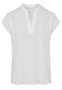KURZARM BLUSE 1863 BY ETERNA - PREMIUM SEIDE WEISS UNIFARBEN