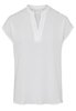 KURZARM BLUSE 1863 BY ETERNA - PREMIUM SEIDE WEISS UNIFARBEN
