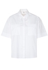 KURZARM BLUSE 1863 BY ETERNA - PREMIUM STRETCH WEISS UNIFARBEN