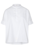 KURZARM BLUSE 1863 BY ETERNA - PREMIUM STRETCH WEISS UNIFARBEN