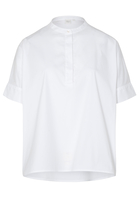 KURZARM BLUSE 1863 BY ETERNA - PREMIUM STRETCH WEISS UNIFARBEN