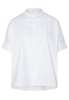 KURZARM BLUSE 1863 BY ETERNA - PREMIUM STRETCH WEISS UNIFARBEN