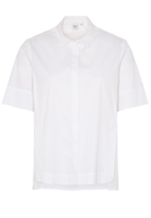 KURZARM BLUSE 1863 BY ETERNA - PREMIUM STRETCH WEISS UNIFARBEN