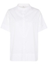 KURZARM BLUSE 1863 BY ETERNA - PREMIUM STRETCH WEISS UNIFARBEN