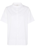 KURZARM BLUSE 1863 BY ETERNA - PREMIUM STRETCH WEISS UNIFARBEN