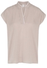 KURZARM BLUSE 1863 BY ETERNA - PREMIUM TENCEL TAUPE UNIFARBEN