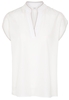 KURZARM BLUSE 1863 BY ETERNA - PREMIUM TENCEL WEISS UNIFARBEN