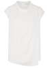 KURZARM BLUSE 1863 BY ETERNA - PREMIUM TENCEL WEISS UNIFARBEN