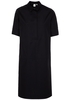 KURZARM BLUSENKLEID 1863 BY ETERNA - PREMIUM POPELINE SCHWARZ