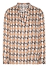 LANGARM BLUSE 1863 BY ETERNA - PREMIUM BEIGE/ORANGE BEDRUCKT