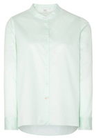 LANGARM BLUSE 1863 BY ETERNA - PREMIUM CASUAL LUXURY TWILL MINTGRÜN