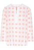 LANGARM BLUSE 1863 BY ETERNA - PREMIUM FIL COUPÉ ORANGE/PINK