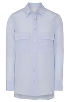 LANGARM BLUSE 1863 BY ETERNA - PREMIUM HELLBLAU UNIFARBEN