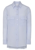 LANGARM BLUSE 1863 BY ETERNA - PREMIUM HELLBLAU UNIFARBEN