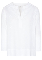 LANGARM BLUSE 1863 BY ETERNA - PREMIUM JAQUARD WEISS UNIFARBEN
