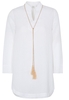 LANGARM BLUSE 1863 BY ETERNA - PREMIUM LEINEN WEISS UNIFARBEN