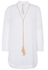 LANGARM BLUSE 1863 BY ETERNA - PREMIUM LEINEN WEISS UNIFARBEN