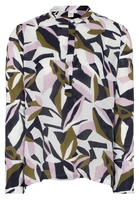 LANGARM BLUSE 1863 BY ETERNA - PREMIUM MARINE/OLIV/FLIEDER BEDRUCKT
