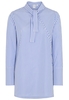 LANGARM BLUSE 1863 BY ETERNA - PREMIUM POPELINE BLAU/WEISS GESTREIFT