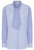 LANGARM BLUSE 1863 BY ETERNA - PREMIUM POPELINE BLAU/WEISS GESTREIFT