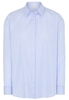 LANGARM BLUSE 1863 BY ETERNA - PREMIUM POPELINE HELLBLAU/WEISS