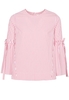 LANGARM BLUSE 1863 BY ETERNA - PREMIUM ROT/WEISS GESTREIFT
