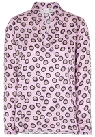 LANGARM BLUSE 1863 BY ETERNA - PREMIUM SATINBINDUNG FLIEDER/TAUPE