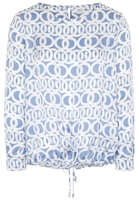 LANGARM BLUSE 1863 BY ETERNA - PREMIUM SATINBINDUNG HELLBLAU/WEISS