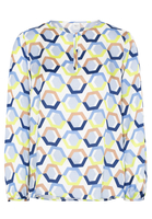 LANGARM BLUSE 1863 BY ETERNA - PREMIUM SATINGEWEBE BUNT BEDRUCKT