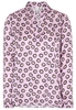 LANGARM BLUSE 1863 BY ETERNA - PREMIUM SATINGEWEBE FLIEDER/TAUPE