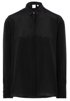 LANGARM BLUSE 1863 BY ETERNA - PREMIUM SCHWARZ UNIFARBEN