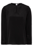 LANGARM BLUSE 1863 BY ETERNA - PREMIUM SCHWARZ UNIFARBEN