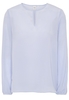 LANGARM BLUSE 1863 BY ETERNA - PREMIUM SEIDE AQUA UNIFARBEN