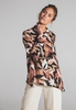 LANGARM BLUSE 1863 BY ETERNA - PREMIUM SEIDE BEIGE/SCHWARZ BEDRUCKT
