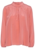 LANGARM BLUSE 1863 BY ETERNA - PREMIUM SEIDE KORALLE UNIFARBEN