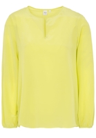 LANGARM BLUSE 1863 BY ETERNA - PREMIUM SEIDE LIME UNIFARBEN