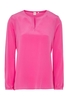 LANGARM BLUSE 1863 BY ETERNA - PREMIUM SEIDE PINK UNIFARBEN