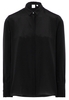 LANGARM BLUSE 1863 BY ETERNA - PREMIUM SEIDE SCHWARZ UNIFARBEN