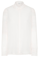 LANGARM BLUSE 1863 BY ETERNA - PREMIUM SEIDE WEISS UNIFARBEN