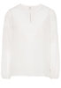 LANGARM BLUSE 1863 BY ETERNA - PREMIUM SEIDE WEISS UNIFARBEN