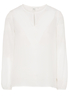 LANGARM BLUSE 1863 BY ETERNA - PREMIUM SEIDE WEISS UNIFARBEN