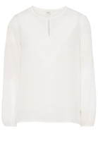 LANGARM BLUSE 1863 BY ETERNA - PREMIUM SEIDE WEISS UNIFARBEN