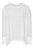 LANGARM BLUSE 1863 BY ETERNA - PREMIUM SEIDE WEISS UNIFARBEN