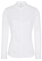 LANGARM BLUSE 1863 BY ETERNA - PREMIUM SLIM FIT STRETCH WEISS