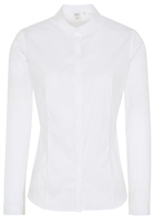 LANGARM BLUSE 1863 BY ETERNA - PREMIUM SLIM FIT STRETCH WEISS