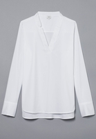LANGARM BLUSE 1863 BY ETERNA - PREMIUM STRETCH WEISS UNIFARBEN
